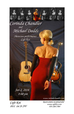 Corinda Chandler poster for KOI Showcase